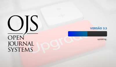 Figura: logotipo do OJS com barra de atualização em progresso.