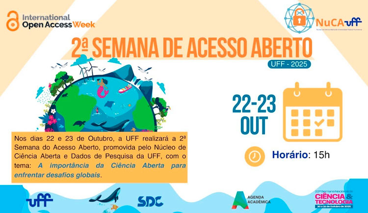 Ciência Aberta em foco: UFF realiza a 2ª Semana do Acesso Aberto em 22 e 23 de outubro